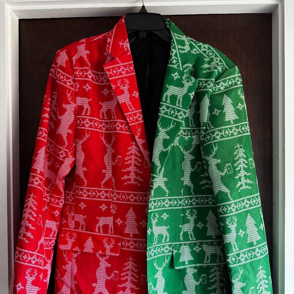 Men's Medium Fun Holiday Sports Coat - Picture 1 of 5